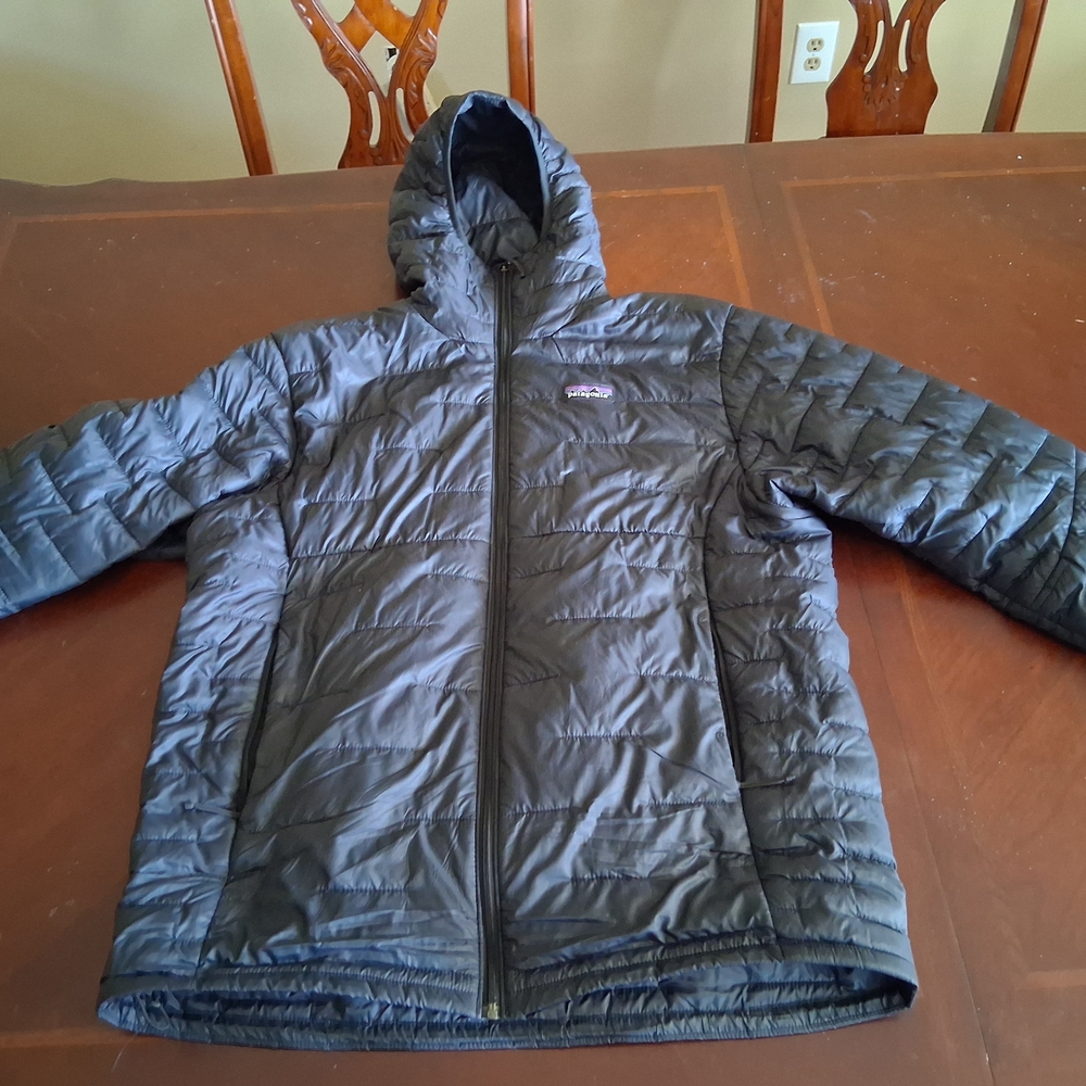 Black Hooded Puffer Jacket
